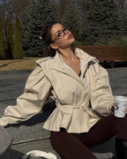 Women’s Cropped Trench Jacket
