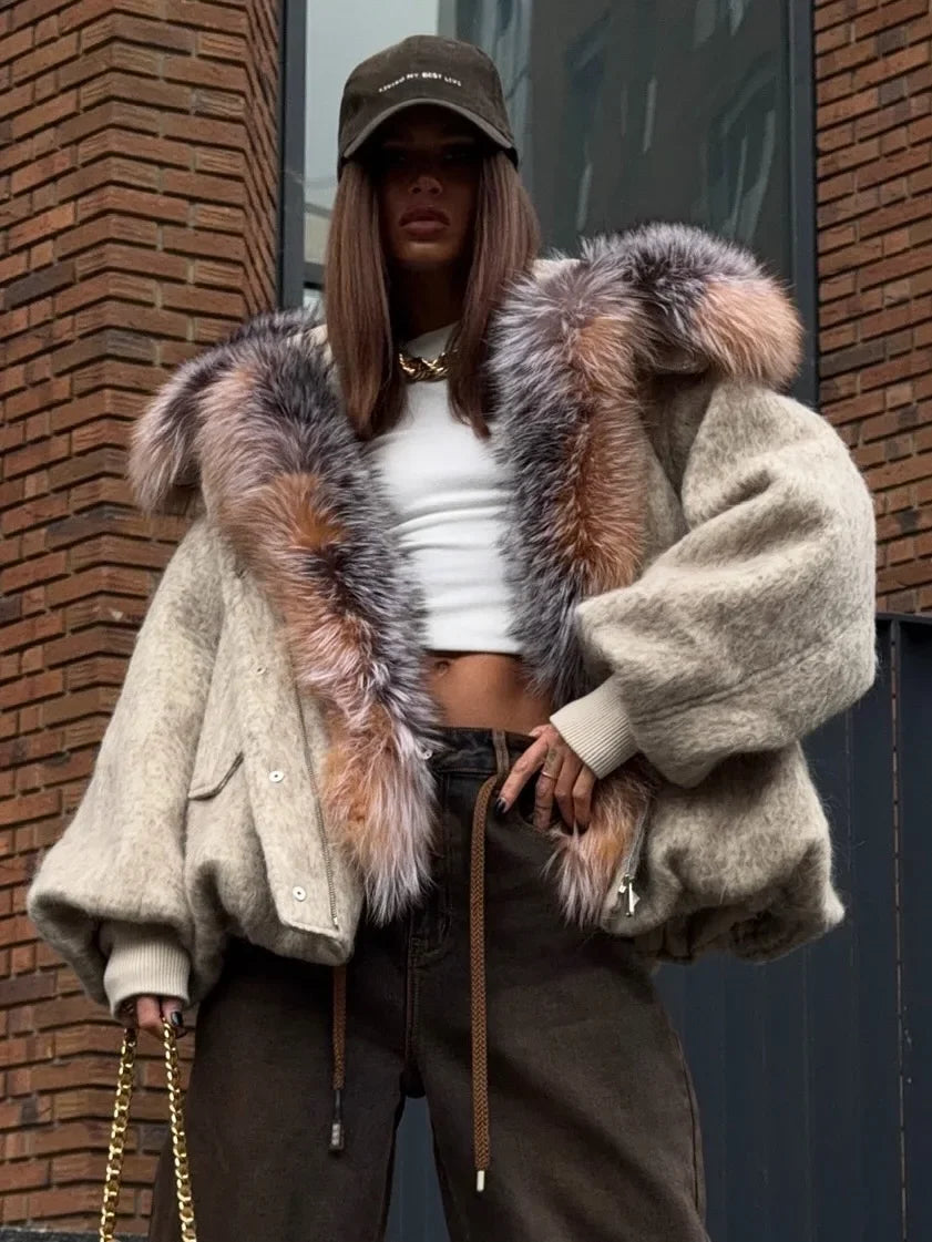 Odessa Fur Collar Coat