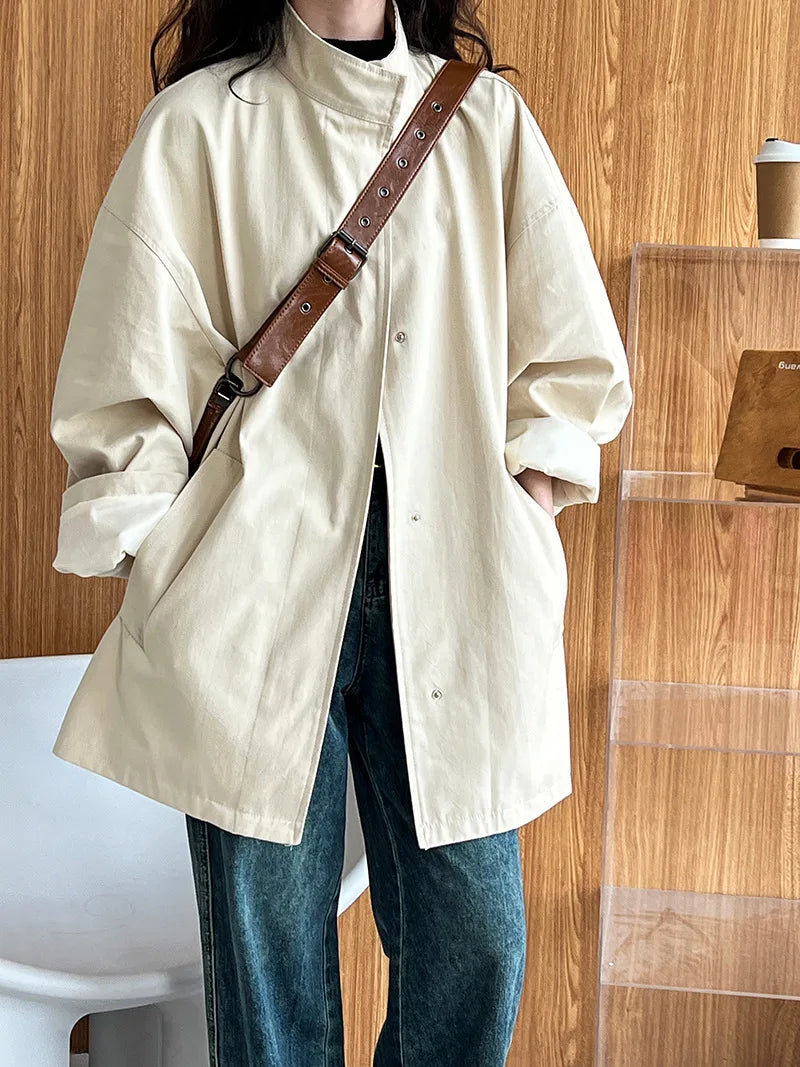 Elodie Short Lapel Trench Coat