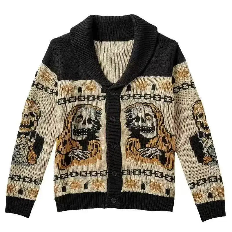 Portrait Print Sweater