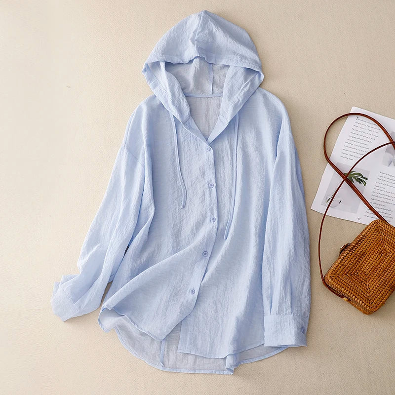 Nicole Linen Hoodie