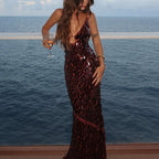 Sequin Long Party Dress
