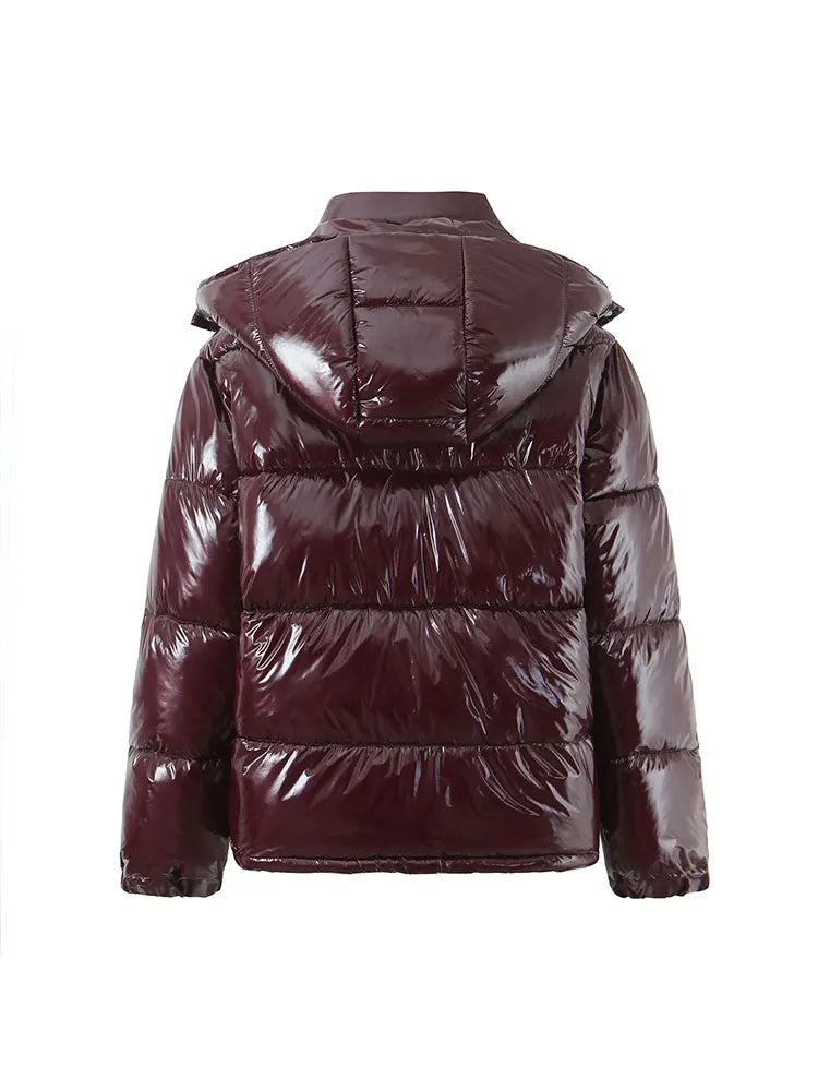 Virelle Glossy Hooded Parka