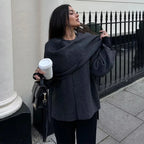 Women's Asymmetric Scarf Jacket