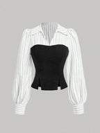 Amelia Striped Tailored Shirt