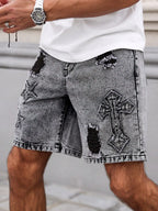 Wyatt Dark Wash Denim Shorts