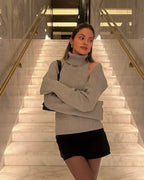 Women’s Backless Knit Turtleneck Vest