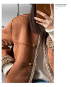 Women’s Cropped Faux Fur Jacket