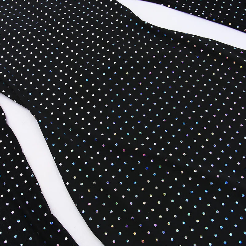 Glitter Bodycon Maxi Dress