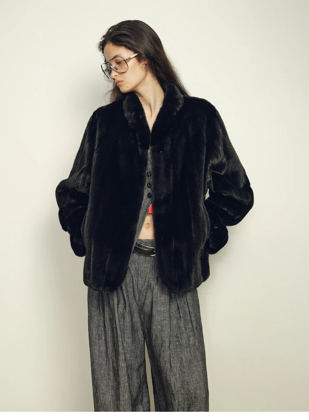Clara Luxe Faux Mink Jacket