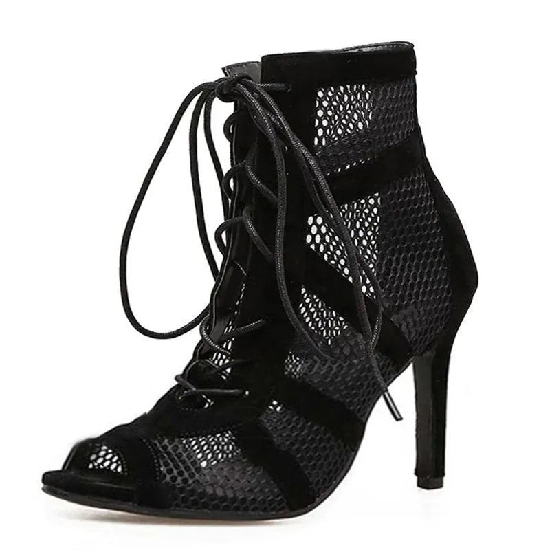 Valentina Lace-Up Heels