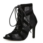 Valentina Lace-Up Heels