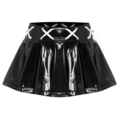 Women's Leather Miniskirt