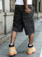Asher Baggy Denim Shorts