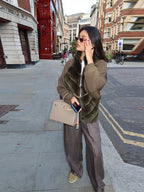 Faux Fur Paneled Jacket