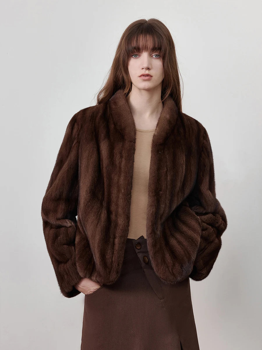 Clara Luxe Faux Mink Jacket