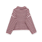 Rosalie Striped Zip-Up Cardigan