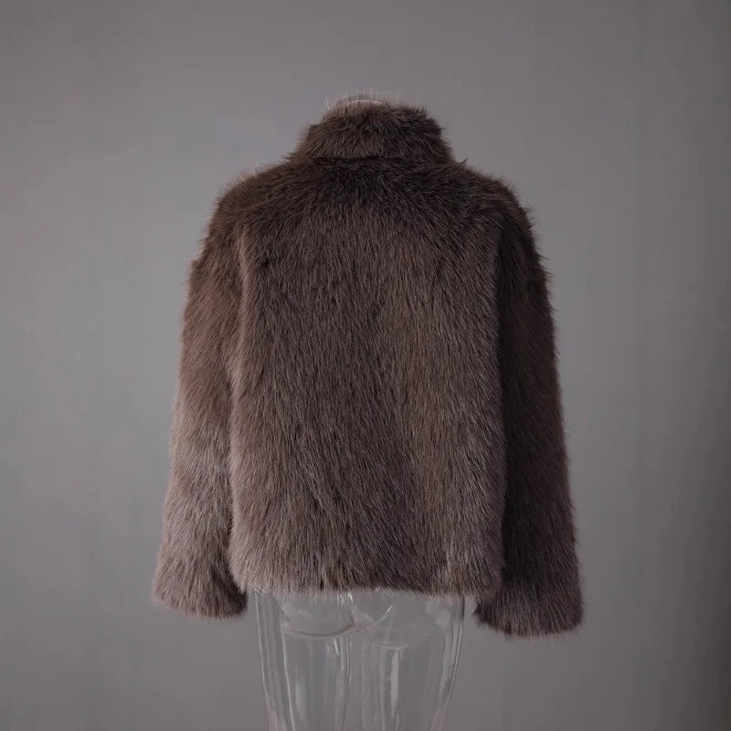 Bianca Plush Faux Fur Jacket