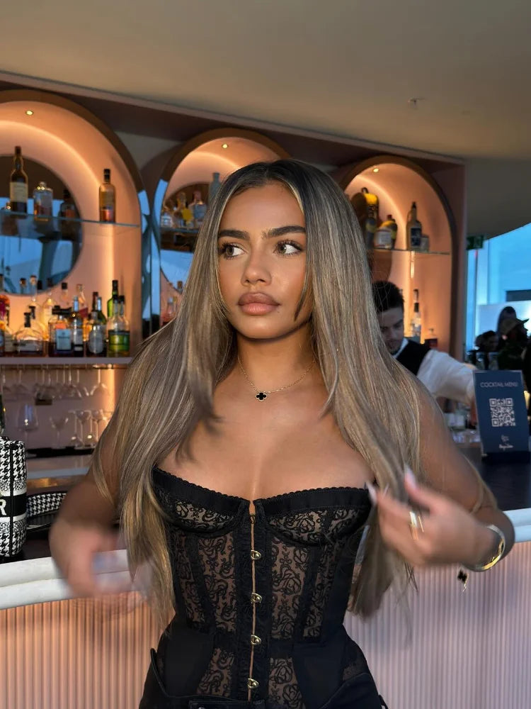 Strapless Lace Corset Top