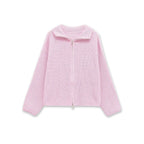 Rosalie Striped Zip-Up Cardigan