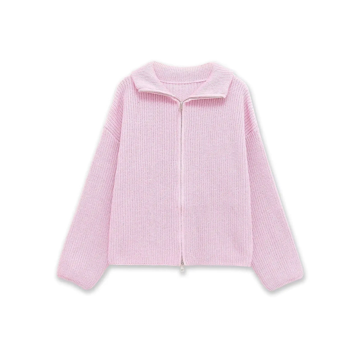 Rosalie Striped Zip-Up Cardigan
