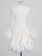 Women’s High Waist Ruffle Dress