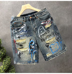 Rebel Ripped Denim Shorts