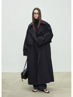 Aurelia Oversized Double-Breasted Trench Coat