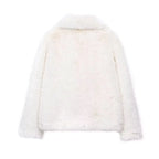 Ivory Luxe Fur Coat