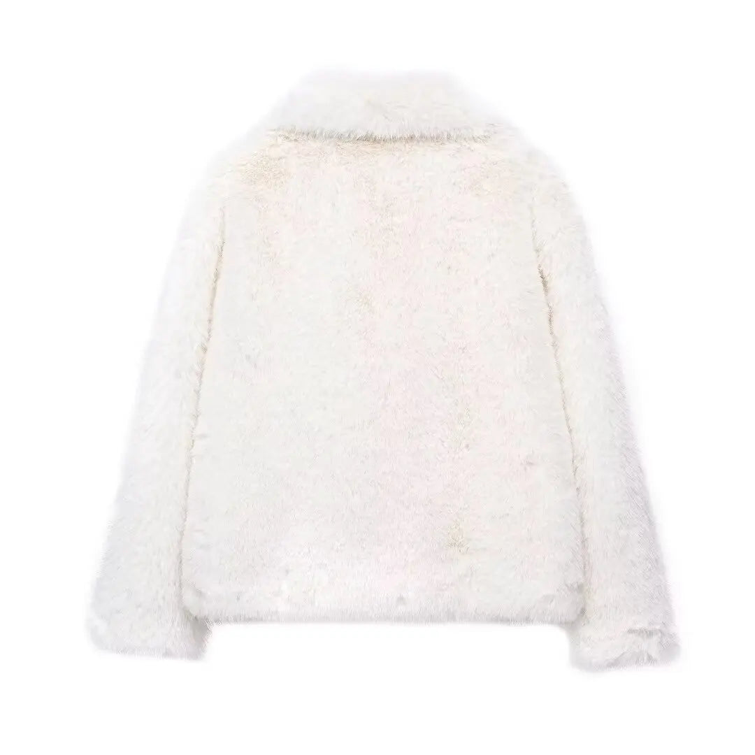 Ivory Luxe Fur Coat