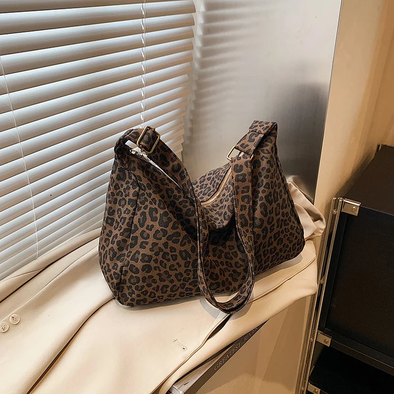 Leopard Print Shoulder Bag
