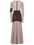 Elegant Sheer Mesh Party Dress