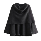 Women's Asymmetric Scarf Jacket