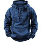 Maddox Vintage Lace-Up Hoodie