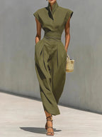 Clara Pleated Midi Dress