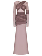 Elegant Sheer Mesh Party Dress