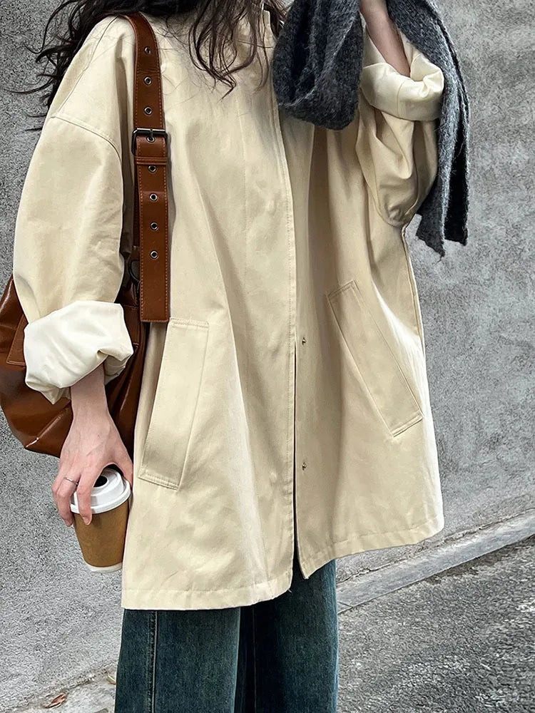 Elodie Short Lapel Trench Coat