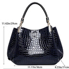 Crocodile Print Tote Bag