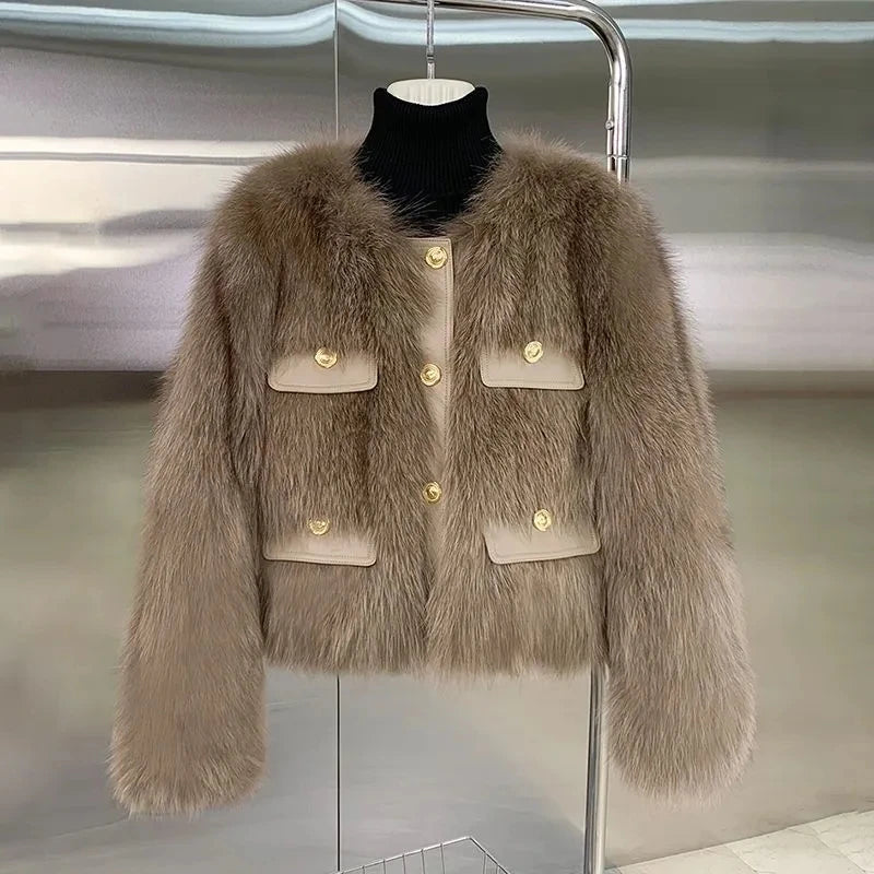 Odette Faux Fox Fur Jacket