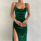 Elegant Velvet Midi Dress