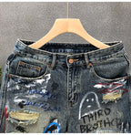 Rebel Ripped Denim Shorts