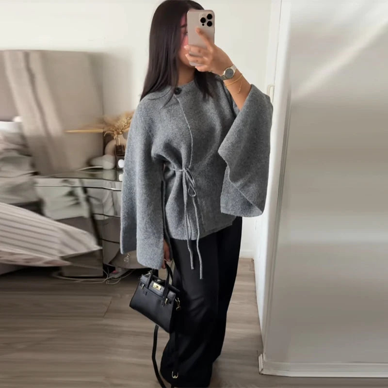 Casual Solid Women's Cardigan