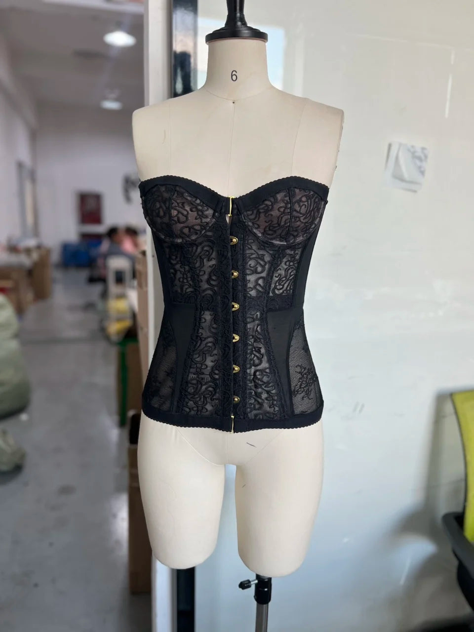 Strapless Lace Corset Top