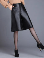Leather Bermuda Shorts