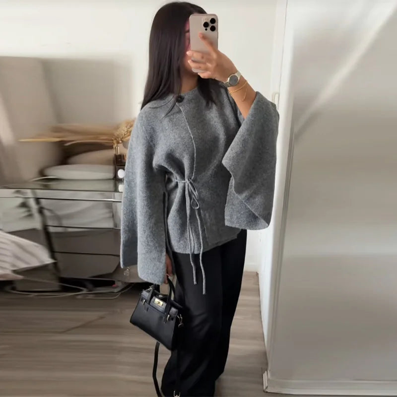 Casual Solid Women's Cardigan