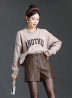 Women’s Leather Bermuda Shorts