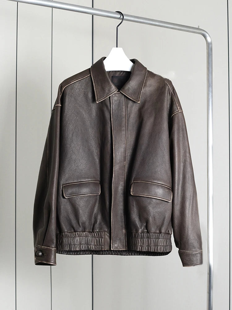 Women's Retro Oversized Distressed Jacket