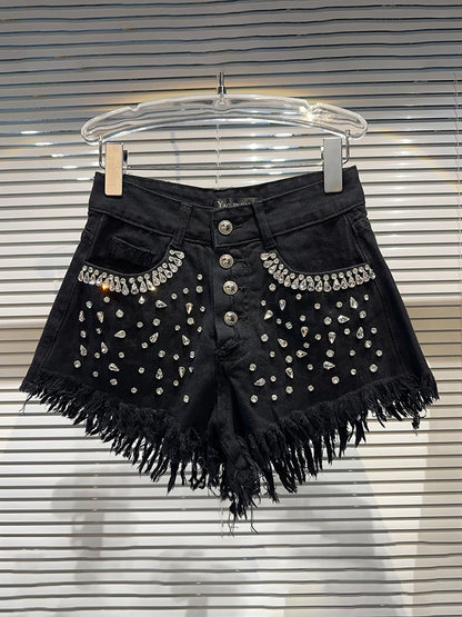 Rhinestone Full Diamonds Shorts