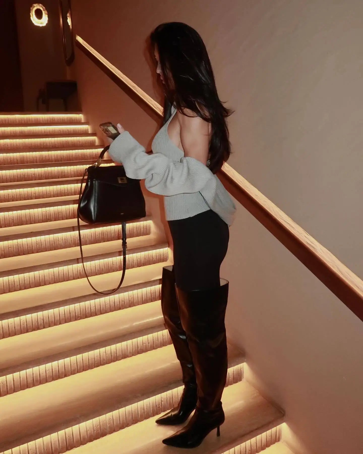 Women’s Backless Knit Turtleneck Vest