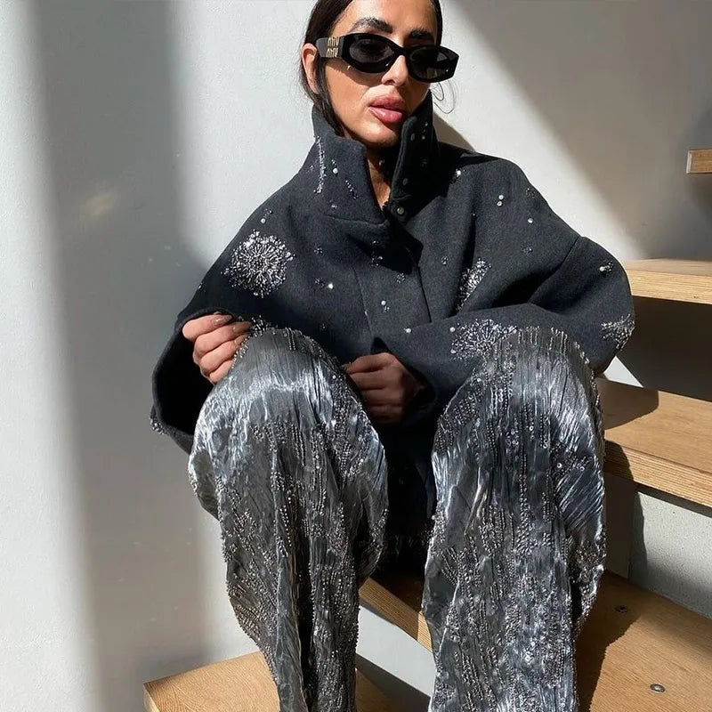 Embroidery Loose Coat